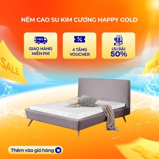 Nệm cao su Kim Cương Happy Gold 100% cao su thiên nhiên đủ kích thước bảo hành Vua Nệm