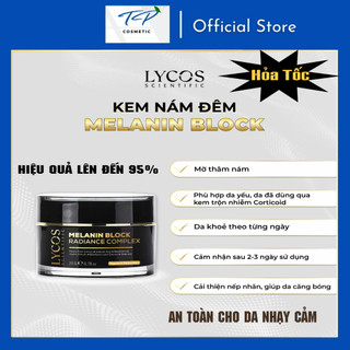 Kem Nám Đêm MELANIN BLOCK LYCOS, Kem Nám Lycos: giảm thâm nám tàn nhang, dưỡng trắng da