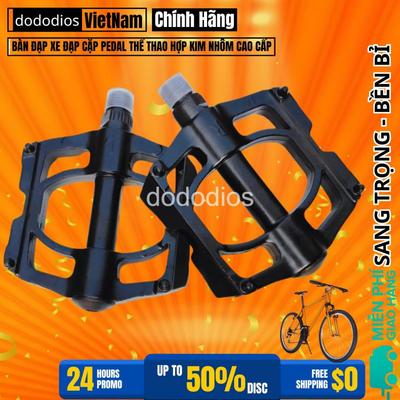 Bàn Đạp Xe Đạp Pedal Dododios Nhôm Hộp Kim Có Thể Lắp Strap - Pedal Xe Đạp Trẻ Em - Hàng Chính Hãng