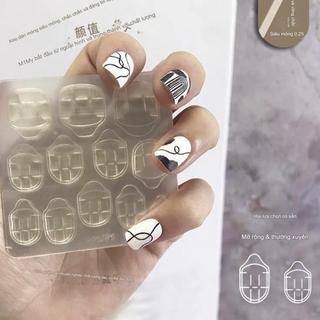 Miếng dán móng tay Silicon, Miếng dán Nailbox 24 Miếng