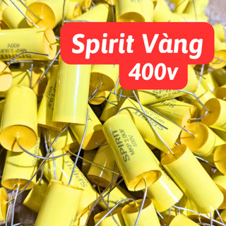 Tụ 2.0 uF không phân cực dành cho loa treble Spirit vàng 400v giá 01 cái