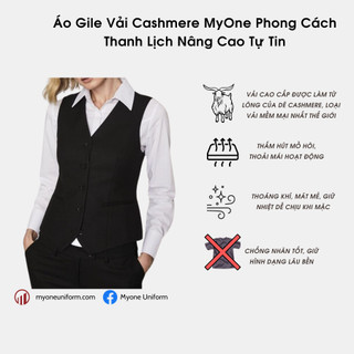 Áo Gile Nữ Công Sở Vải Cashmere MyOne Phong Cách Thanh Lịch Nâng Cao Tự Tin MV120003