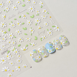 Sticker lụa hoa cúc daisy