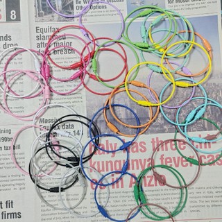 Vòng thép không gỉ có chốt vặn làm móc khóa handmade