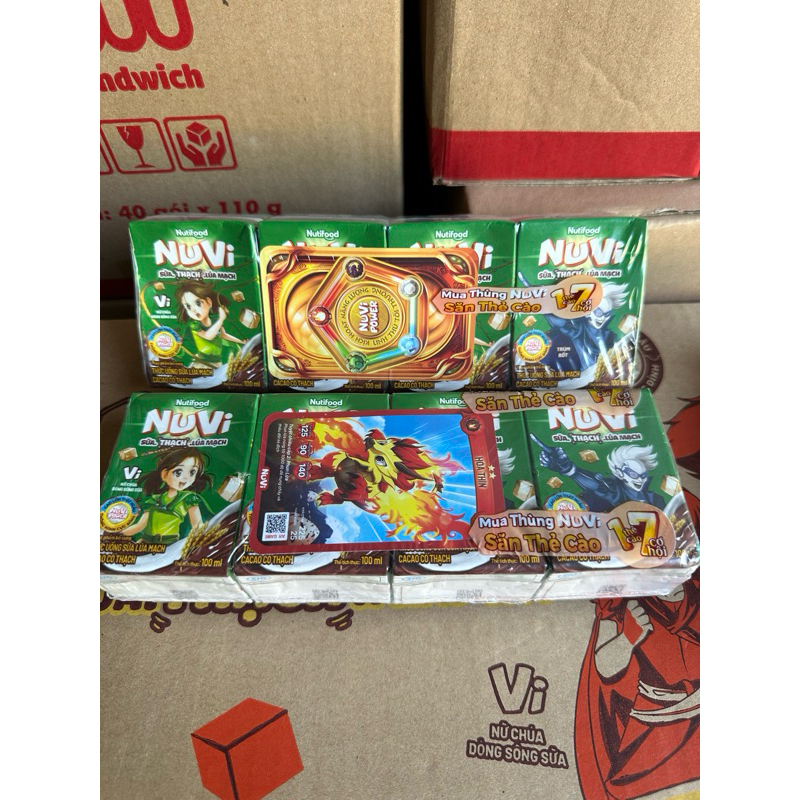 Thùng sữa Nuvi cacao có thạch hộp 100ml (48 hộp x 100ml)