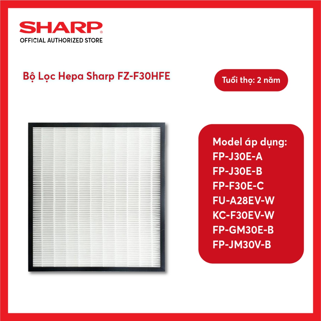 Bộ Lọc Hepa Sharp FZ-F30HFE dành cho FP-F30E, FP-J30E, FP-GM30, FP-JM30, KC-F30EV-W