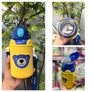 Bình giữ nhiệt inox 316 hình gấu similac đựng nước có ống hút cho bé🧚🏻‍♀️🧚🏻‍♀️freeship🧚🏻‍♀️🧚🏻‍♀️hkm sữa