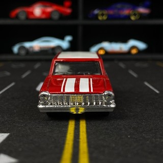 Xe Mô Hình Hot Wheels Basic '64 Chevy Nova Wagon - Red - Tỉ lệ 1/64