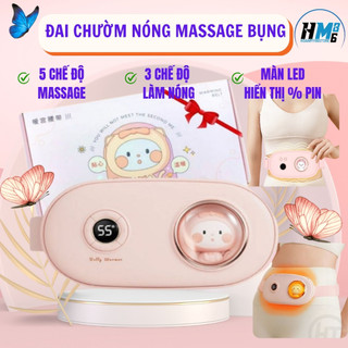 Túi Chườm Nóng Massage Bụng kinh, Đai Chườm Bụng Kinh Làm Ấm Giảm Đau Nhanh Bụng,Lưng