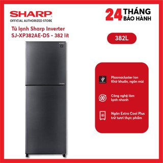 Tủ lạnh sharp inverter 360 lít sj-xp382ae-ds - miễn phí giao lắp hà nội