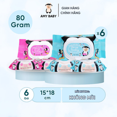 5 Gói Khăn Ướt 100gr Amy Baby Cho Da Nhạy Cảm