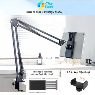 Kẹp Điện Thoại, Ipad, Tab và các máy tính bảng đến 11inch Xem Phim Kẹp Đầu Giường, thành bàn dùng màn hình to
