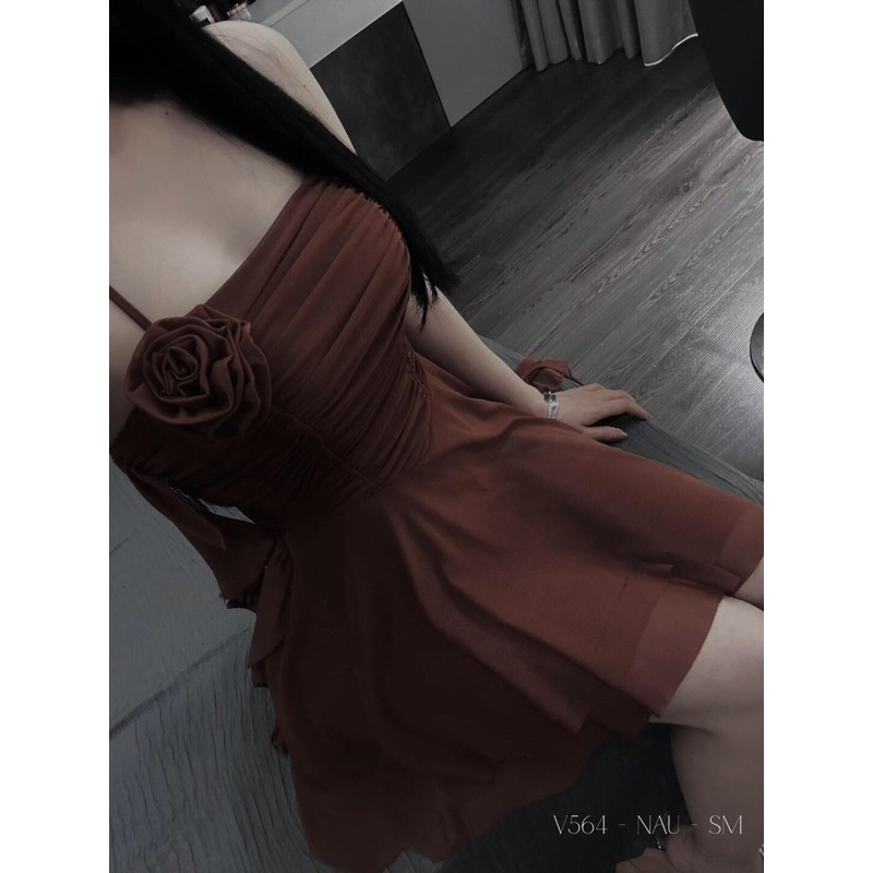 ĐẦM BODY TUA RUA DÂY CỘT CỔ