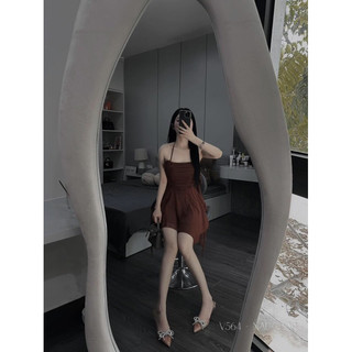 ĐẦM BODY TUA RUA DÂY CỘT CỔ