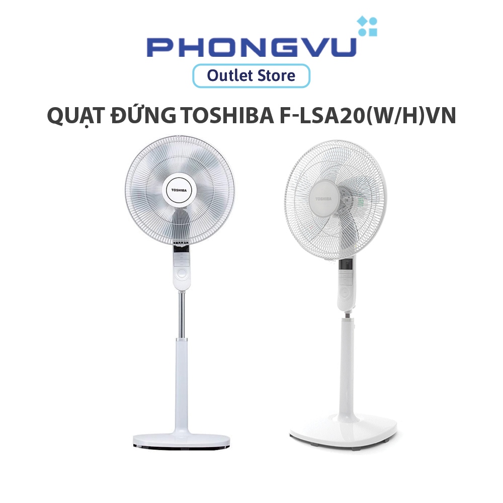 Quạt Đứng Toshiba F-LSA20(W/H)VN - Remote Điều Khiển Từ Xa, 9 Cánh, Gió Tự Nhiên, Hẹn Giờ, Tiết Kiệm