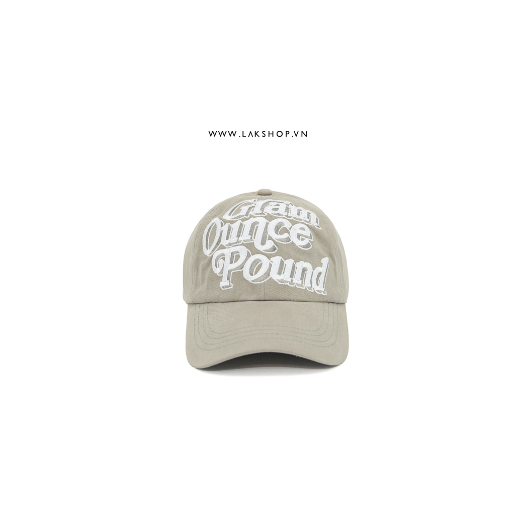 Mũ Gram Ounce Pound Brown Baseball Cap