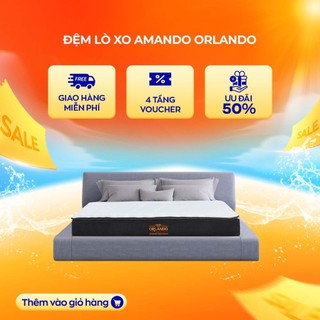 Nệm lò xo Amando Orlando mút chịu lực cao kháng khuẩn tốt bảo hành bởi Vua Nệm