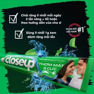 Kem đánh răng closeup thơm mát bất tận hộp 180g