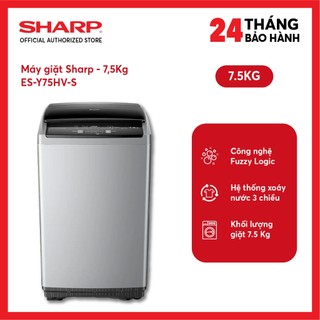 Máy giặt sharp 7.5 kg es-y75hv-s - miễn phí giao lắp hà nội