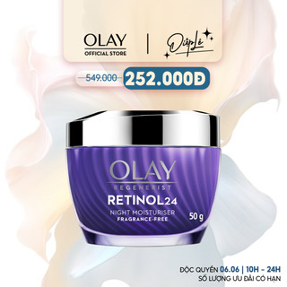 [Chỉ còn 252K sau áp Voucher] Kem Dưỡng Ẩm Ngăn Ngừa Lão Hóa Olay Regenerist Chứa Chiết Xuất Retinol24 50gr