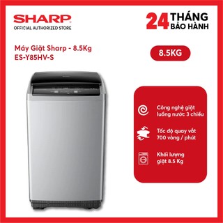 Máy giặt sharp 8.5 kg es-y85hv-s - miễn phí giao lắp hà nội