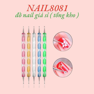 Set bút chấm bi 5 cây , chấm trang trí móng 2 đầu