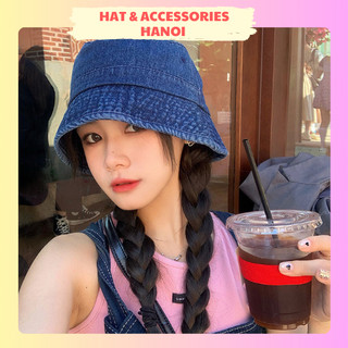  Mũ bucket Jean Denim nón nữ trẻ trung phong cách Hàn Quốc thời trang - M42 