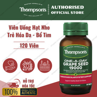 Viên Uống Hạt Nho - Trẻ Hóa Da & Bổ Tim - Thompson's One-A-Day Grape Seed 19000 - 120 Viên
