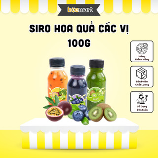 Siro Hoa Quả các vị chai 100ml