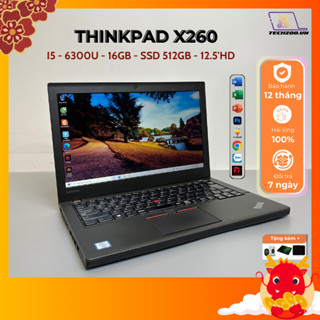 (100% hài lòng) Laptop cũ Lenovo Thinkpad X260 I5-6300U/16GB/512GB SSD/12.5 inch nhỏ gọn, doanh nhân, siêu bền BH12T