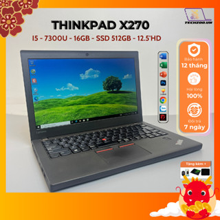 (100% hài lòng)Laptop cũ Lenovo Thinkpad X270 I5-7300U/16GB/512GB SSD/12.5 inch HD nhỏ gọn,doanh nhân,siêu bền BH12T