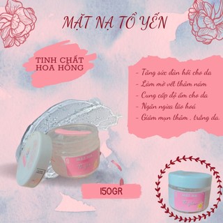 [Mẫu mới 150g] Mặt nạ tổ Yến tươi cánh hoa Hồng