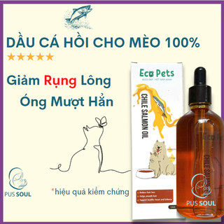 Dầu cá cho mèo chống rụng lông - 100% tinh dầu cá hồi chính hãng, kèm omega 3, dha cho mèo - pussoul