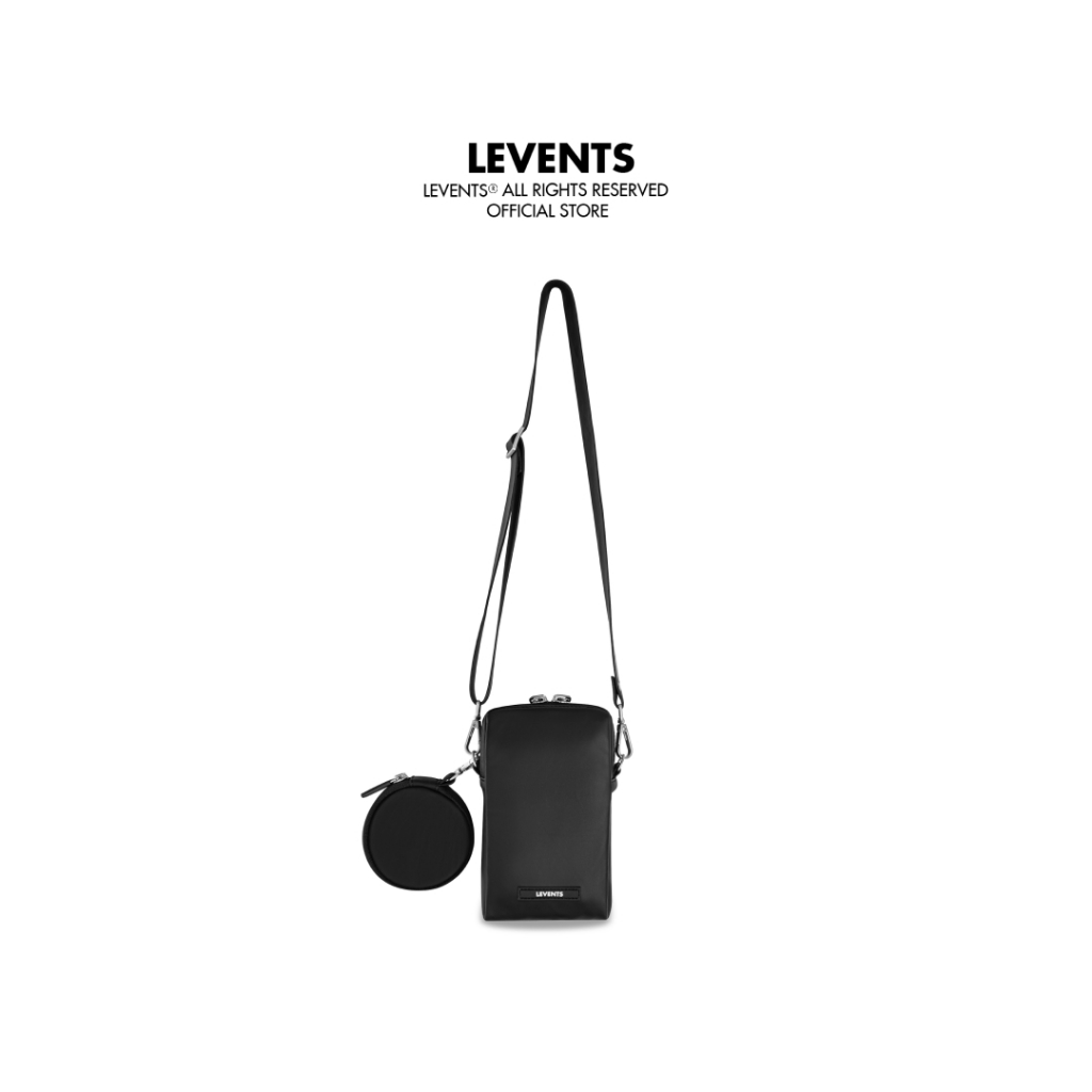 Túi Levents Classic Mini Shoulder Bag/ Black Chất Simily Giả Da Unisex