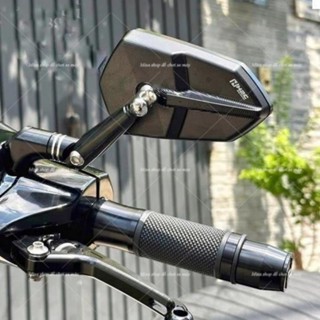 [ Chuẩn xịn ] Gương Chiếu Hậu H2C V1, Kính H2C kiểu Chiếc Lá, Chất liệu nhôm phay CNC, mặt gương trắng quan sát rất rộng