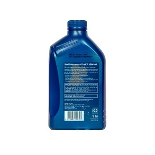Nhớt Shell Advance AX7 10W40 Cho Xe Ga/Xe Số ( 1L )