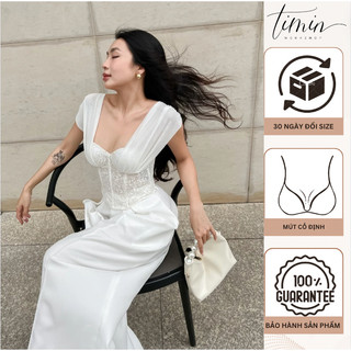 Tm61 áo ngực corset ren thun lưới có gọng mút nâng gom thiết kế timin workshop