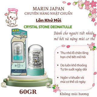 Lăn Nách Deonatulle Crystal Stone Đá Khoáng Thiên Nhiên Dành Cho Người Bị Nặng Mùi Nhật Bản