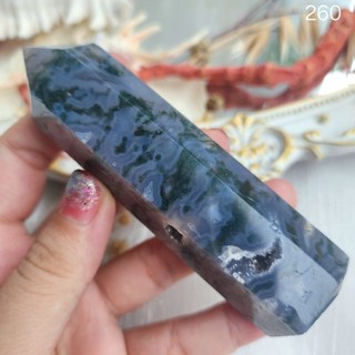 trụ đá mã não rêu moss agate