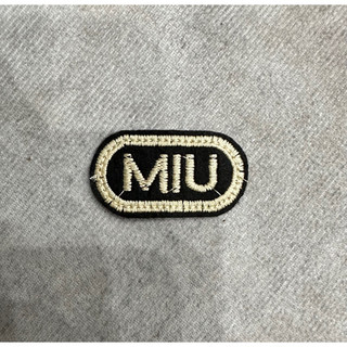 Sticker logo MIU MIU thêu có keo ủi