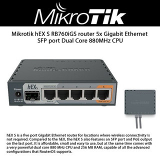✅ Router MikroTik RB760iGS (hEX S) cân bằng tải đường truyền mạng