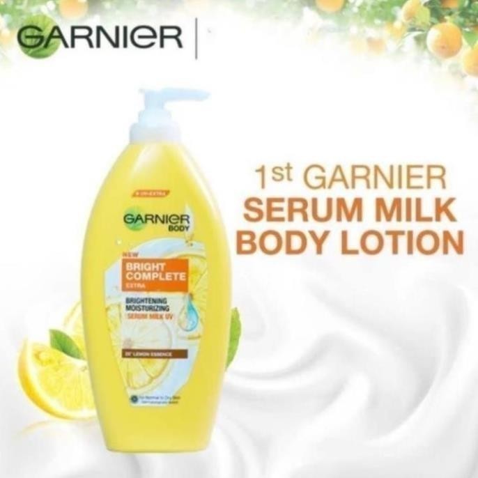 Sữa Dưỡng Thể Trắng Hồng rạng rỡ Garnier Body Lotion Serum Milk Bright Complete VitaminC 400m