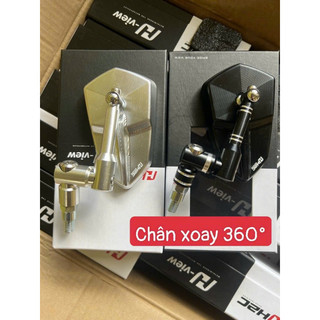 Kính chiếu hậu chân xoay 360 h2c view nhôm cnc