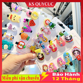 Sét kẹp tóc 10 món nhiều hình kute cho bé gái