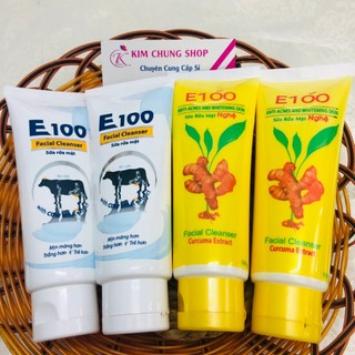 Sữa Rửa Mặt Làm Sạch và Dưỡng Ẩm Da E100