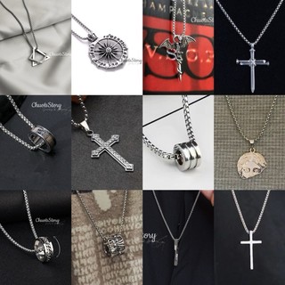 Vòng cổ titan unisex không gỉ thời trang nhiều mẫu mã, dây chuyền nam nữ hiphop cá tính (1-8) - ChuotsStory