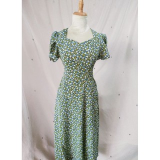 💞💞DTN 01 6001. Đầm maxi thiết kế tay búp sen. Freesize 45-62kg