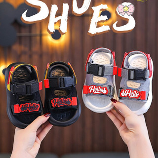 Sandal Sticker Hello bé trai bé gái Từ 2-10 Tuổi mẫu Siêu Nhẹ đế mềm phong cách thể thao, Outfit xinh cho bé