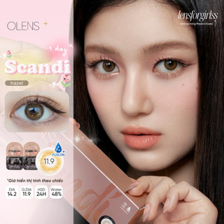 Kính Áp Tròng 1 NGÀY SCANDI HAZEL chính hãng OLENS | Lens cận 1 ngày | LENSFORGIRLSS