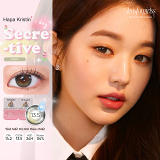  LENS WONYOUNG | LENS GIÃN TRÒNG 1 NGÀY SECRETIVE KRISTIN OLIVE chính hãng HAPAKRISTIN | LENSFORGIRLSS 